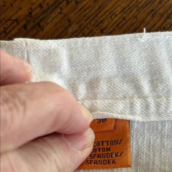 Tory Burch Tory Classic White Denim Jeans Straight NWOT Sz 30 - Picture 7 of 7